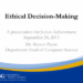 Making Ethical Decisions